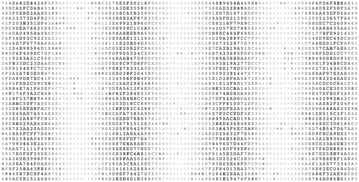 Data Clusters - Minimalist Binary Grid with Shifting Tonal Density