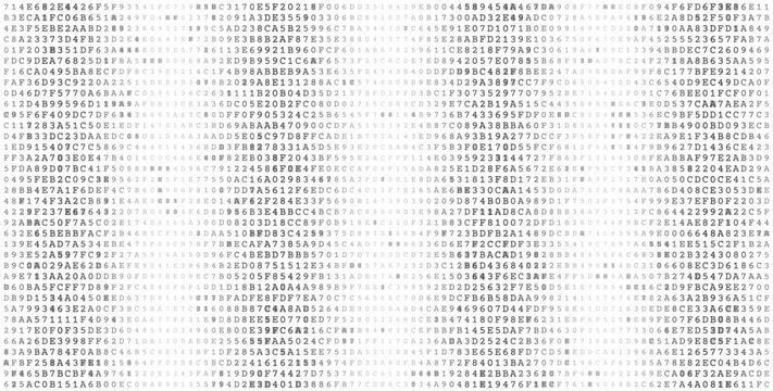 Data Clusters - Minimalist Binary Grid with Shifting Tonal Density
