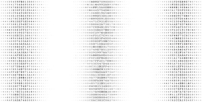 Triptych Binary Streams - Symmetric Data Columns and Digital Information Voids