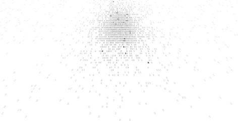 Obraz premium The Binary Nucleus - Spherical Data Cluster of Virtual Digital Intelligence. Perspective.