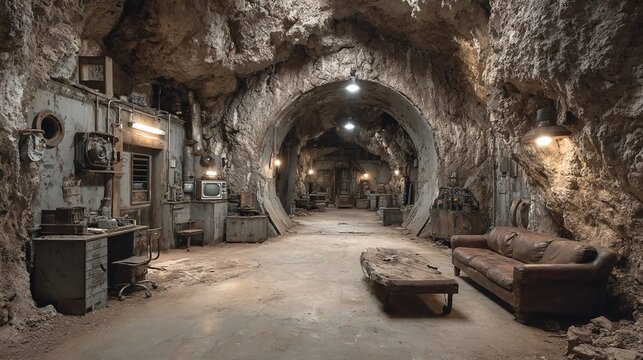 Abandoned underground research labs become refuges for hidden communities, maintaining technology, water, and sustainable systems in a post-apocalyptic reality globally