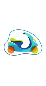 Colorful Baby Pacifier Illustration.