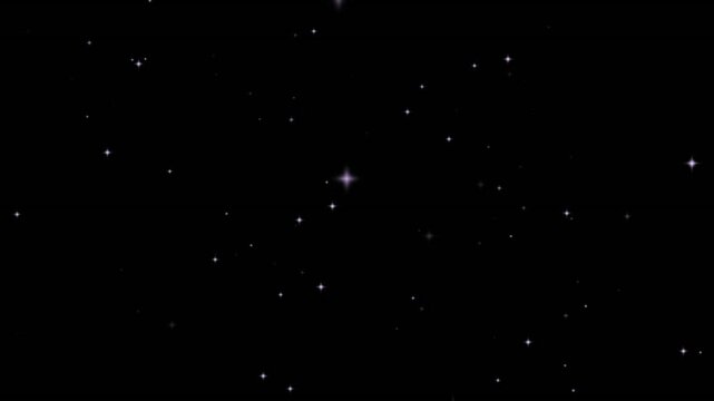 Flying Black 000000 Hex Code Stars Space Cosmos Sky Night Shimmer Particles Abstract Light Backgrounds seamless loop animation cinematic promo video advertising marketing animation template commercial