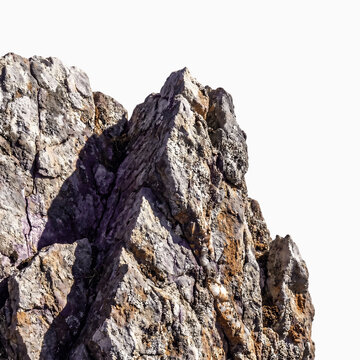 Realistic rock formation png image isolated on transparent background for design