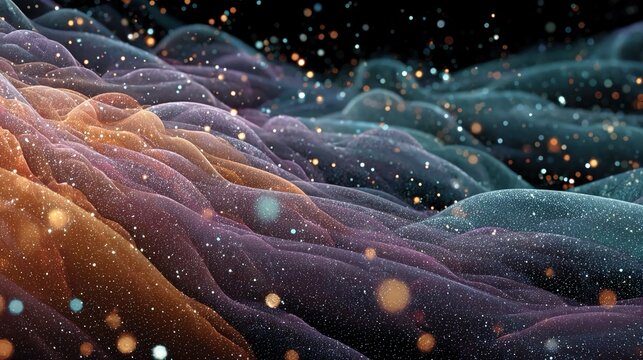 Abstract math visualization showing fractals, chaotic systems, multidimensional shapes, algorithmic structures, and conceptual science and mathematics illustration