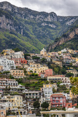 Obraz premium beautiful landscape of Positano, southern Italy, Amalfi Coast