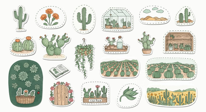 Square black frame silhouette with hanging ivy, fern leaves, and botanical foliage borders on white background.