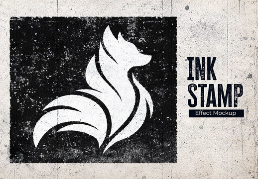 Ink Stamp Effect Mockup