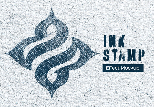 Ink Stamp Effect Mockup