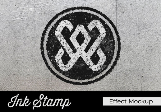 Ink Stamp Effect Mockup