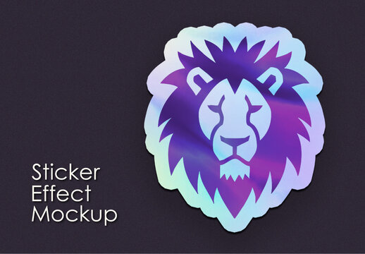 Sticker Effect Mockup