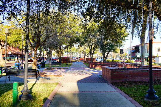 Plant City, Florida, USA: 03 20 2026: Landscape of plant city downtown, Florida