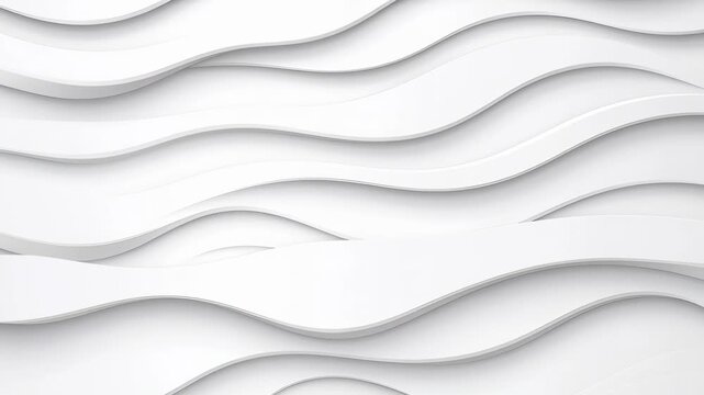 Abstract Wave Design: An elegant, flowing design, with undulating curves creates a serene, minimalist composition. The interplay of light and shadow, highlighting the smooth texture and form. 