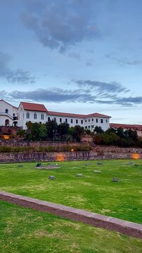 Qorikancha Church and Historic Stone Architecture at Dusk (Cusco, Cusco, Peru)