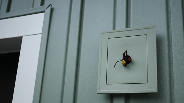 Electrical Nuts or Covers over Removed Outdoor Fixture.