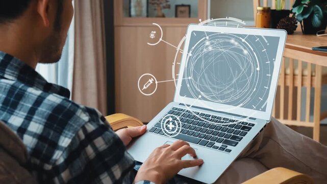 Online pharmacy icons showing medicine, healthcare, prescription and medical services with digital pharmacy, online drugstore, telemedicine and modern pharmaceutical solutions. Gist