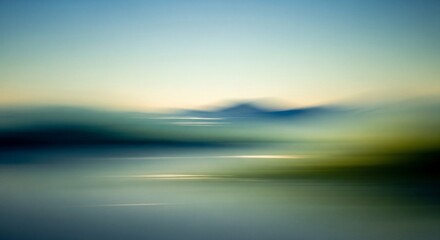 Fototapeta premium Abstract landscape horizontal composition