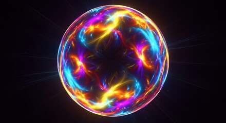 Abstract glowing sphere
