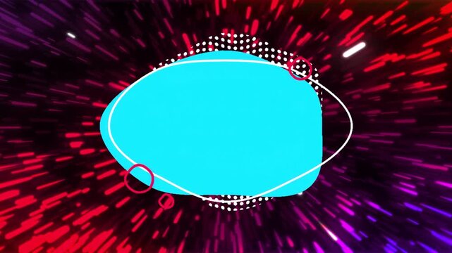 Opening frame launching marketing promo loop, central cyan blob pulsing, SPECIAL OFFER text sliding