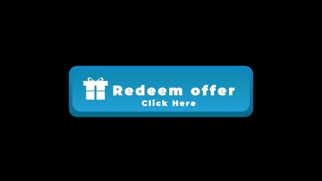 Animated Redeem Offer Button &ndash; Click Here Call-to-Action UI Animation
