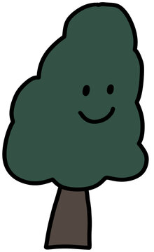 funny cartoon tree