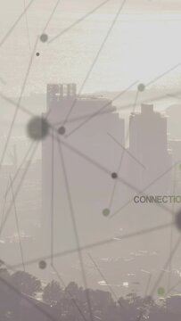 Vertical video: Backlight spawning overlay sweeping over towers, nodes growing to show links