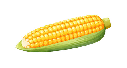 fresh corn on cob, yellow maize vegetable, organic farm produce, healthy fresh corn, natural food ingredient, sweet corn isolated, farm harvest maize, white background corn, nutritious vegetable crop, © mrpixel