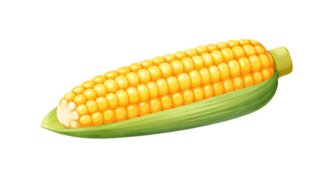 fresh corn on cob, yellow maize vegetable, organic farm produce, healthy fresh corn, natural food ingredient, sweet corn isolated, farm harvest maize, white background corn, nutritious vegetable crop,
