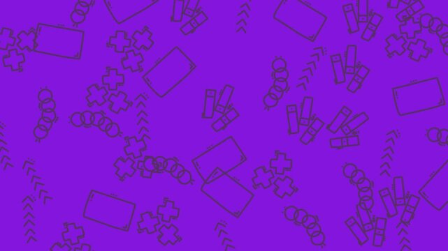 Abstract Purple Motion Visuals for Video Background.