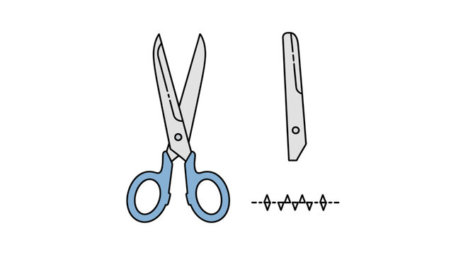Scissors and knife cutting tools.