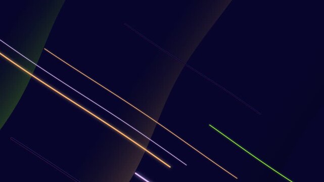 Dynamic abstract background with glowing neon lines and subtle curves, creating a futuristic and energetic visual concept suitable for technology and digital themes
