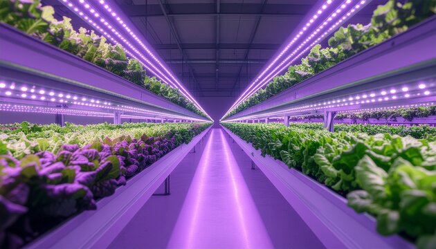 Como cultivar lechugas en con luz violeta