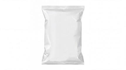 Fototapeta premium Blank white snack food bag mockup for branding