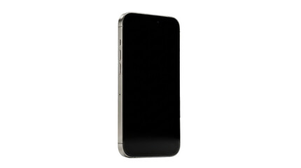 Naklejka premium Modern Smartphone Isolated Black Screen Silver