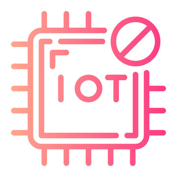 internet of things gradient icon