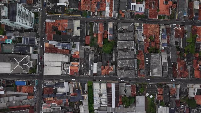 Aerial View of Bel&eacute;m City Skyline and Coastal Area Par&aacute; Brazil