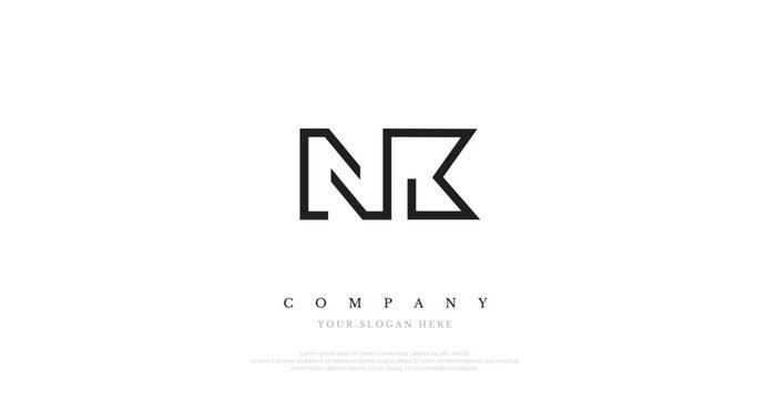 Initial NK Logo Design Elegant	