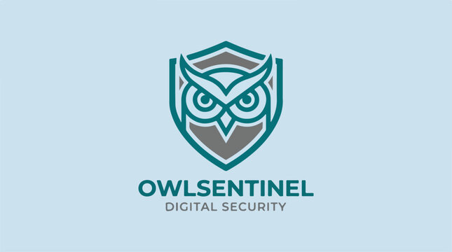 Owl logo with shield emblem.