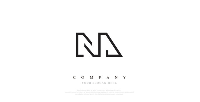 Initial NA Logo Design Elegant	