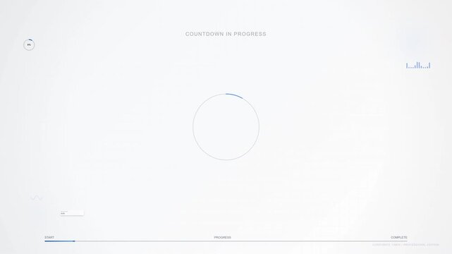 Corporate Countdown timer from 1 minutes to 0 seconds real time. animated number 60 sec countdown.