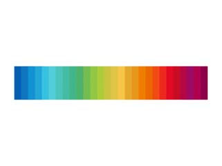 Obraz premium Vibrant colorful spectrum gradient with various hues and shades on display