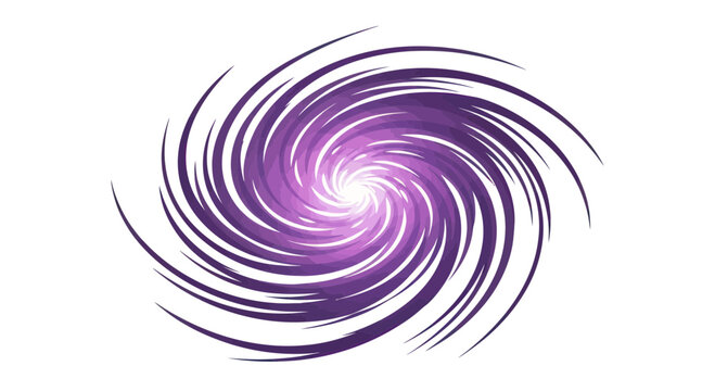 Abstract Purple Swirl Vortex, Galactic Spiral Energy Burst