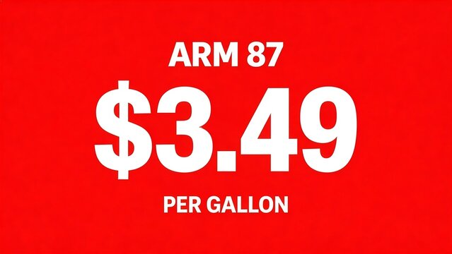 Gasoline price advertisement