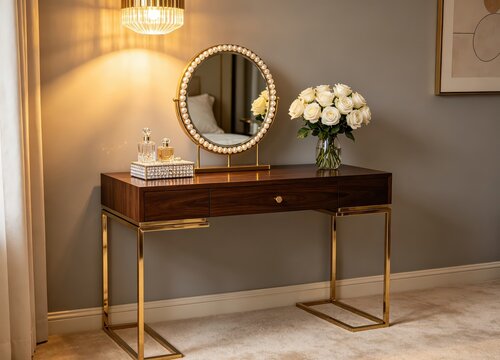 Light luxury bedroom dressing table