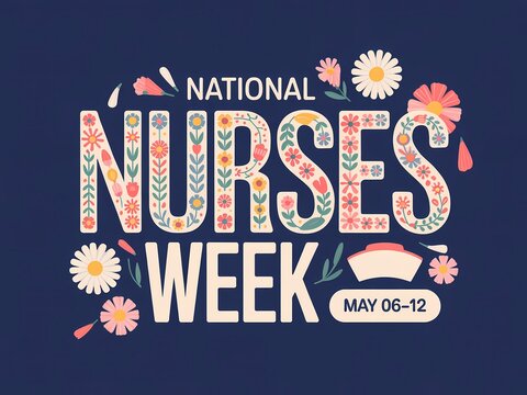 National nurses week with floral decorations