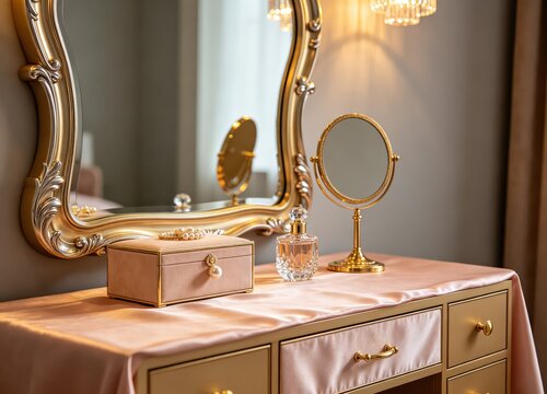 Light luxury bedroom dressing table
