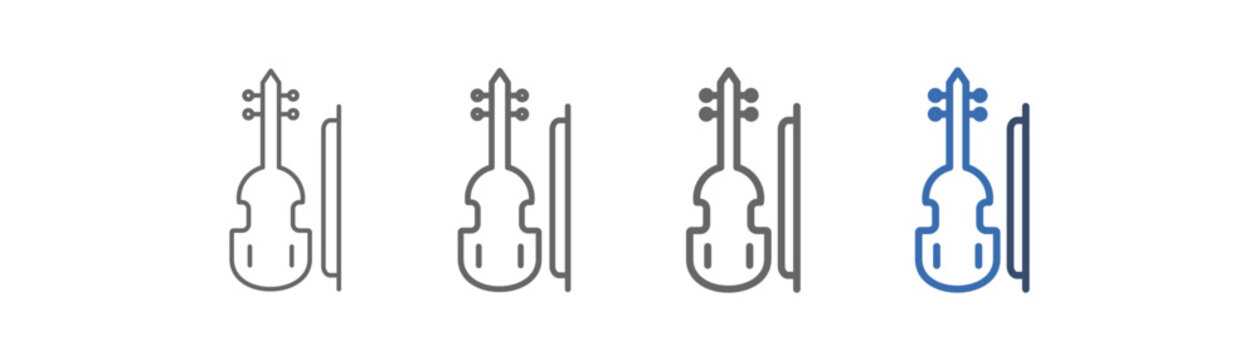 
outline icon set classical music with classical music design