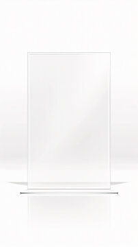 Minimal transparent acrylic panel stage on white background for luxury product display
,透明アクリルパネルのミニマルステージ、白背景の高級感ある商品ディスプレイ
