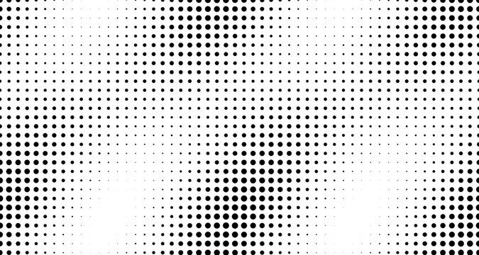 Black and white halftone pattern with fades