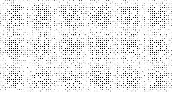 Black squares on white background, random